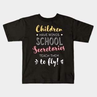 School Secretary Gifts - Beautiful Wings Quote Kids T-Shirt
